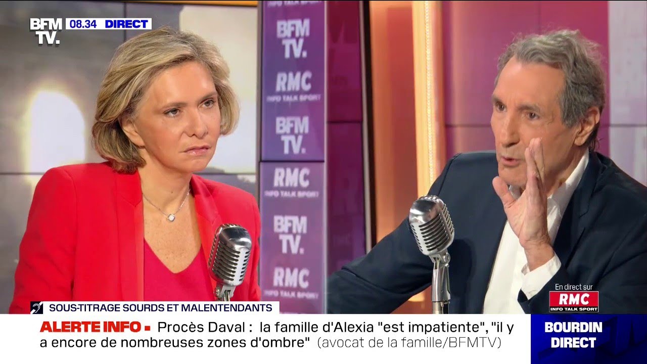 Val&eacute;rie Pacresse face &agrave; Jean-Jacques Bourdin sur RMC et BFMTV