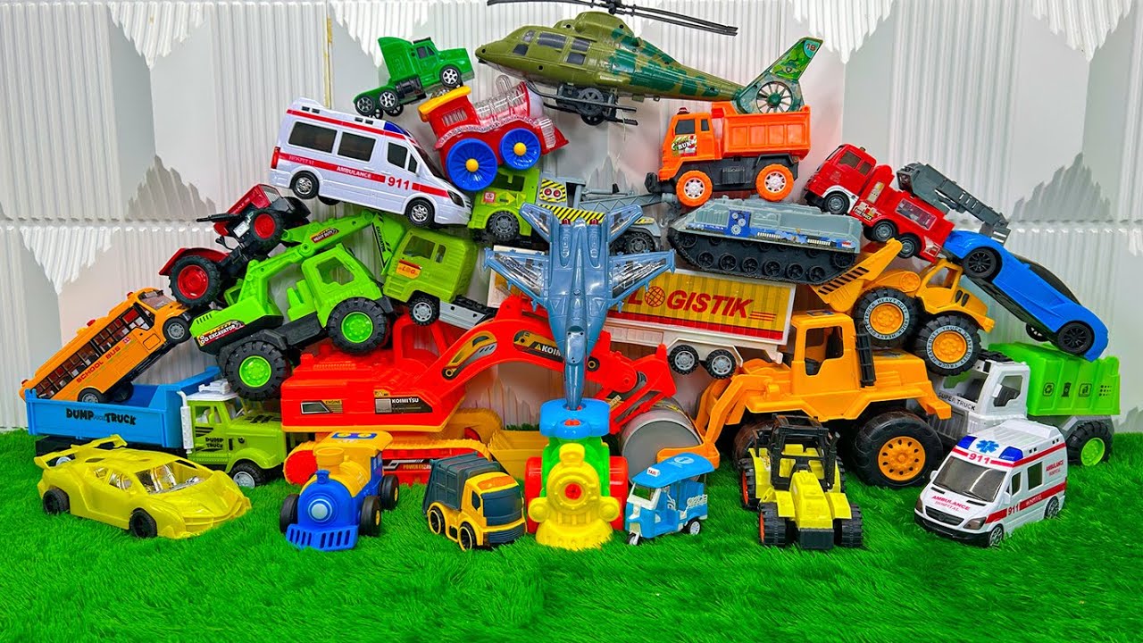Mobil Mobilan Balap, Truk Molen, Kereta Api, Excavator, Tank Baja, Speed Boat, Pesawat