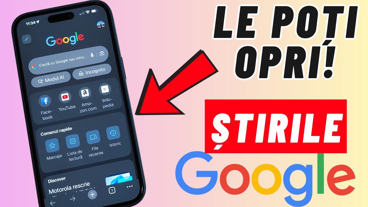 Cum Dezactivăm ȘTIRILE de pe Chrome și Google la iPhone