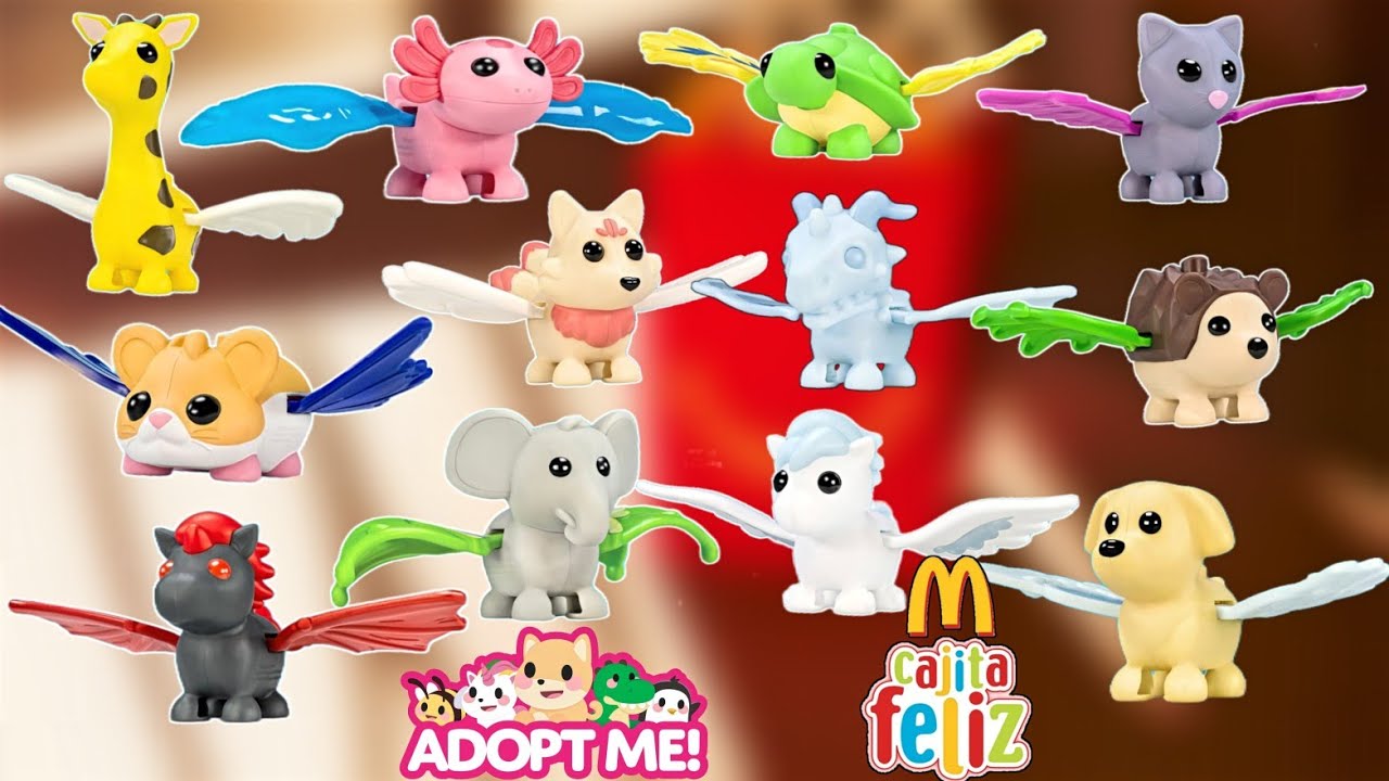 Cajita Feliz McDonalds Adopt Me Roblox Colección Completa 12 Juguetes/Cajita Feliz Chavo/Chespirito