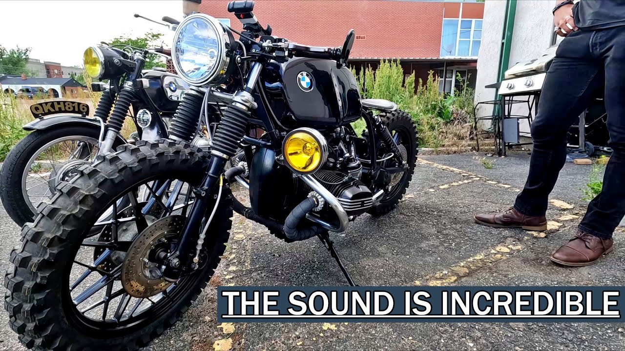 Этот винтажный BMW R100 Scrambler &mdash; очень крутая сборка.