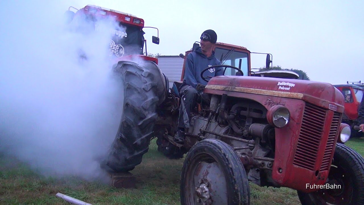 Crazy Ferguson Tractor Burnout & Donuts Schlagresdorf 2014