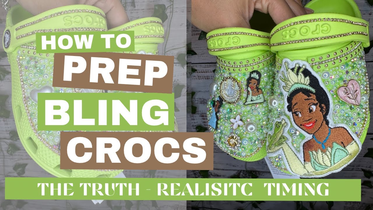 Bling Crocs Prep (Realistically) | DIY CROCS | Custom Crocs
