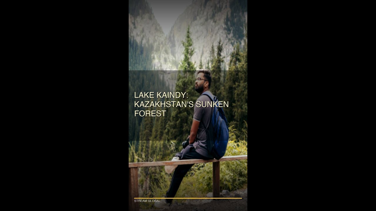 Lake Kaindy: Kazakhstan's Sunken Forest #Shorts