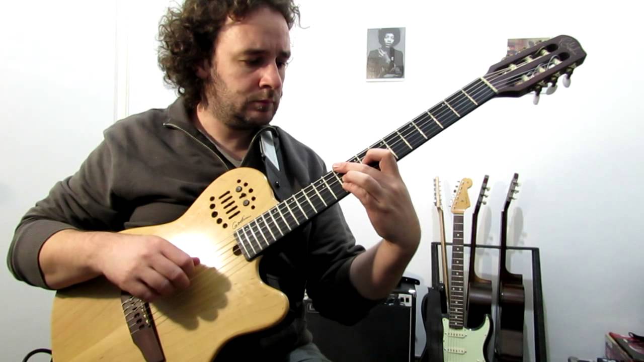 what a wonderful world  Godin ACS Slim nylon