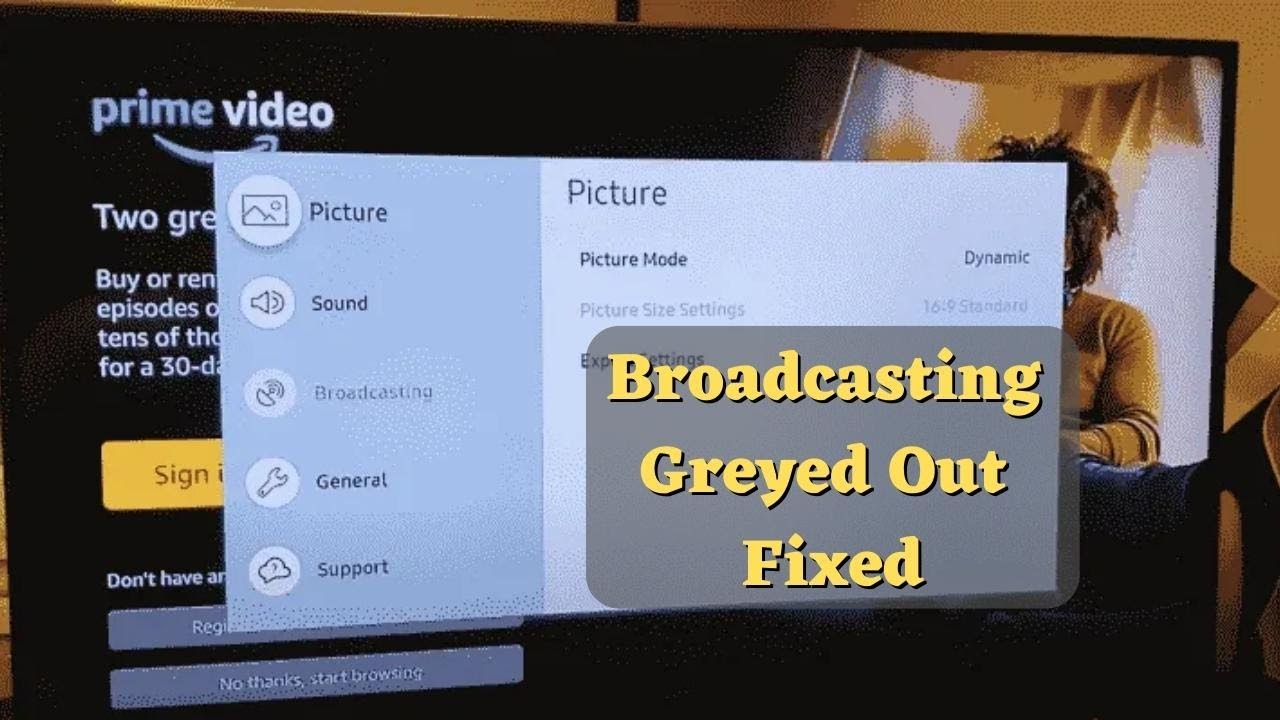 How To Fix Broadcasting Greyed Out on Samsung Smart TV || Broadcasting Greyed out Samsung TV