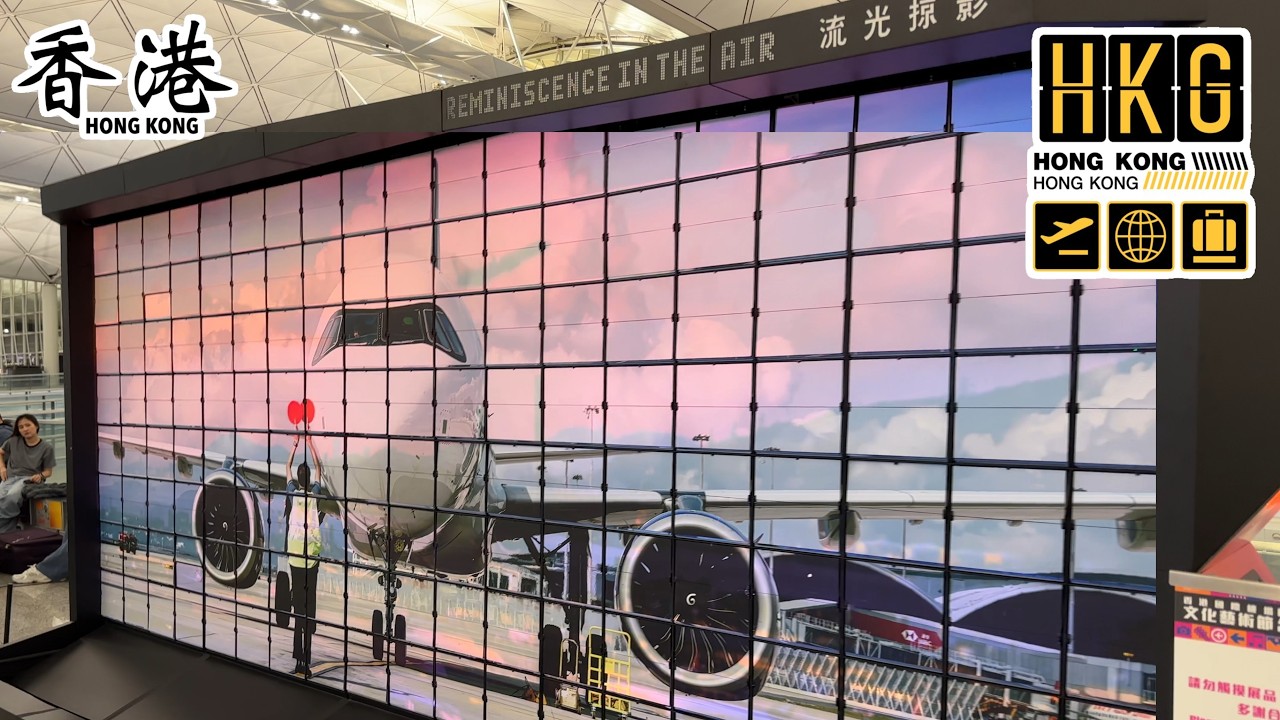 Inside Hong International Airport Departures | Spectacular Exhibition Design, Art & Architecture