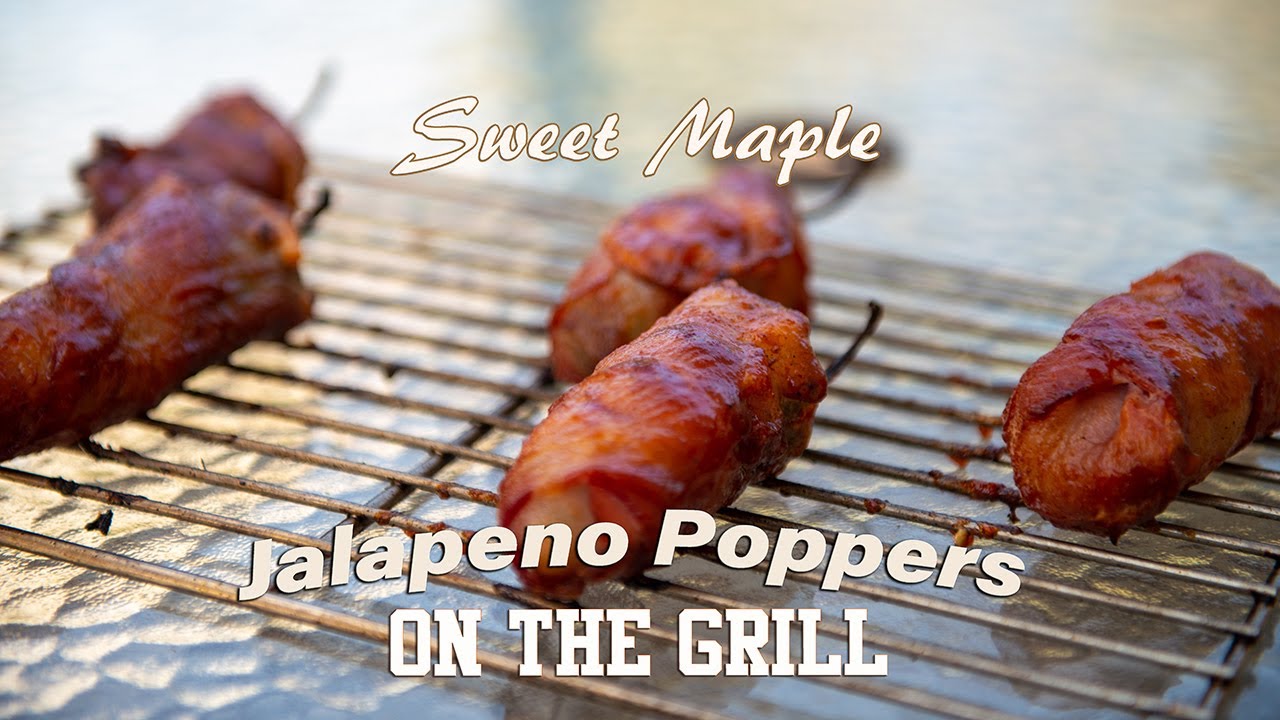 Sweet Maple Jalapeno Poppers on the Grill