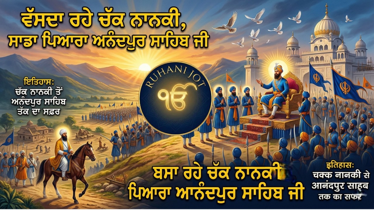 Birth of Anandpur Sahib & Chakk Nanaki | Epic Punjabi Sikh History Song | Hola Mohalla | Ruhani Jot