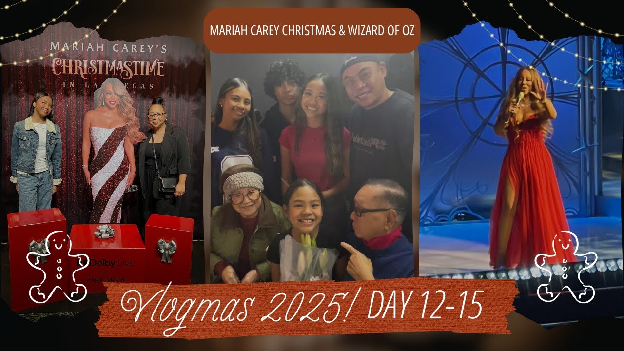Vlogmas 2025 Day 12-15: Mariah Carey Christmas Gift & Colby in Wizard of Oz | TeamYniguez Vlogs