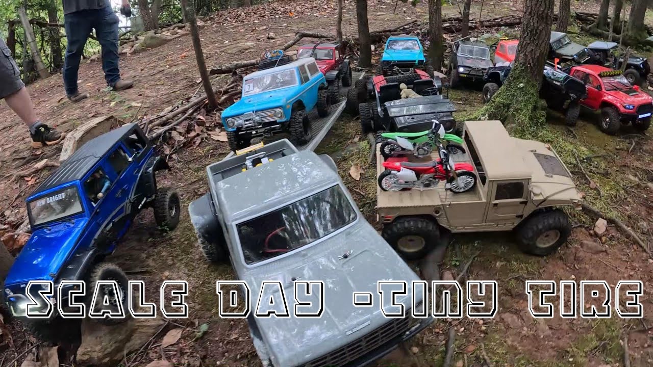 Scale Day at Dark Hollow Max Tire Size 4.19 #rc #rcscale #rccar #rccrawler