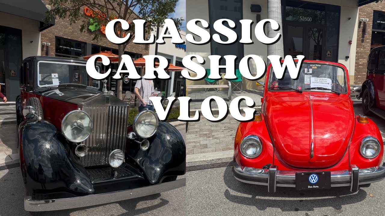 CLASSIC CAR HEAVEN at Plantation Walk! 😍 Rare Rides & Engine Roars!