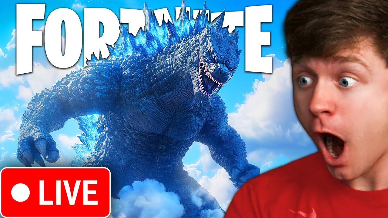 LIVE - UNLOCKING SUPERCHARGED GODZILLA IN FORTNITE