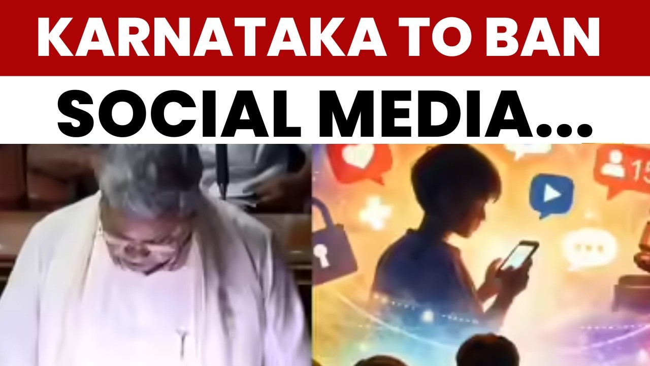 Karnataka to ban social media use for children under 16: CM Siddaramaiah | Social Media Ban News