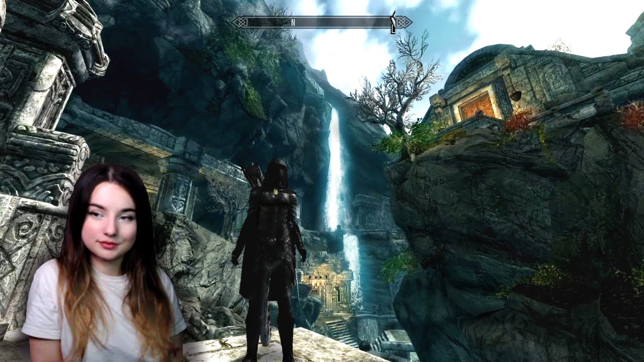Skyrim ASMR | Markarth Exploration & Sneaking Around 🌧️ (In-game storm sounds, footsteps, whispers)