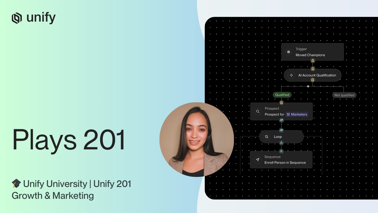 Unify 201 (Growth & Marketing): Plays 201
