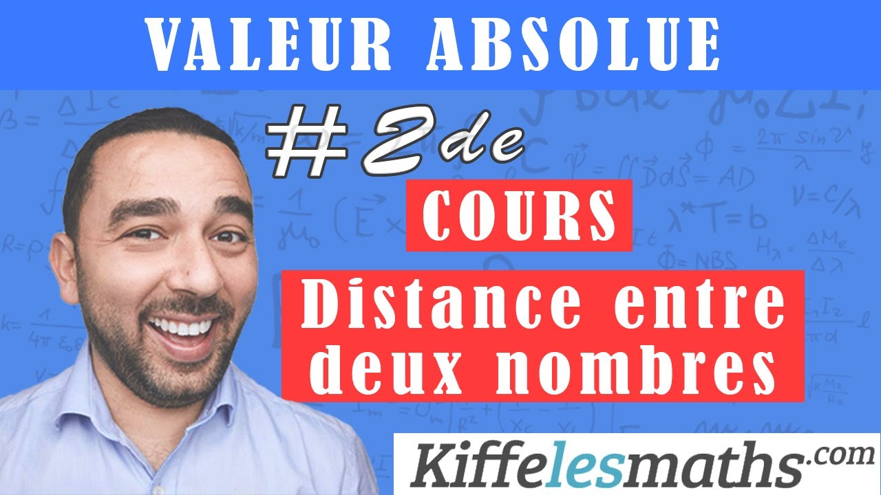 Valeur absolue et distance entre deux nombres. Seconde.