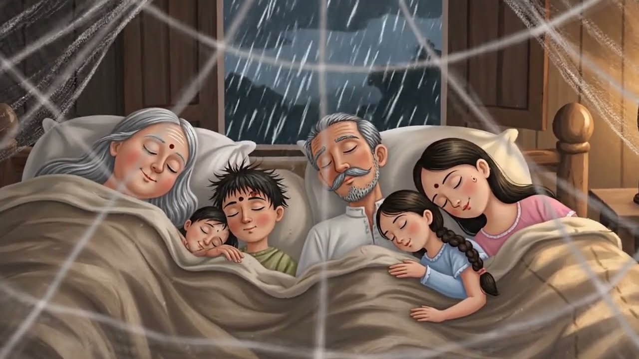 India Ghibli Village Life in Monsoon Rain 🌧️ | Traditional Family Dinner | Ghibli Everyday