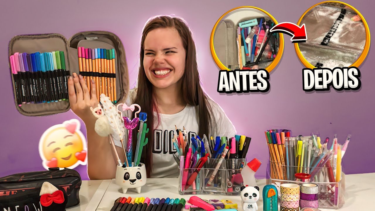 ORGANIZANDO MEU ESTOJO - LAVEI TUDO!