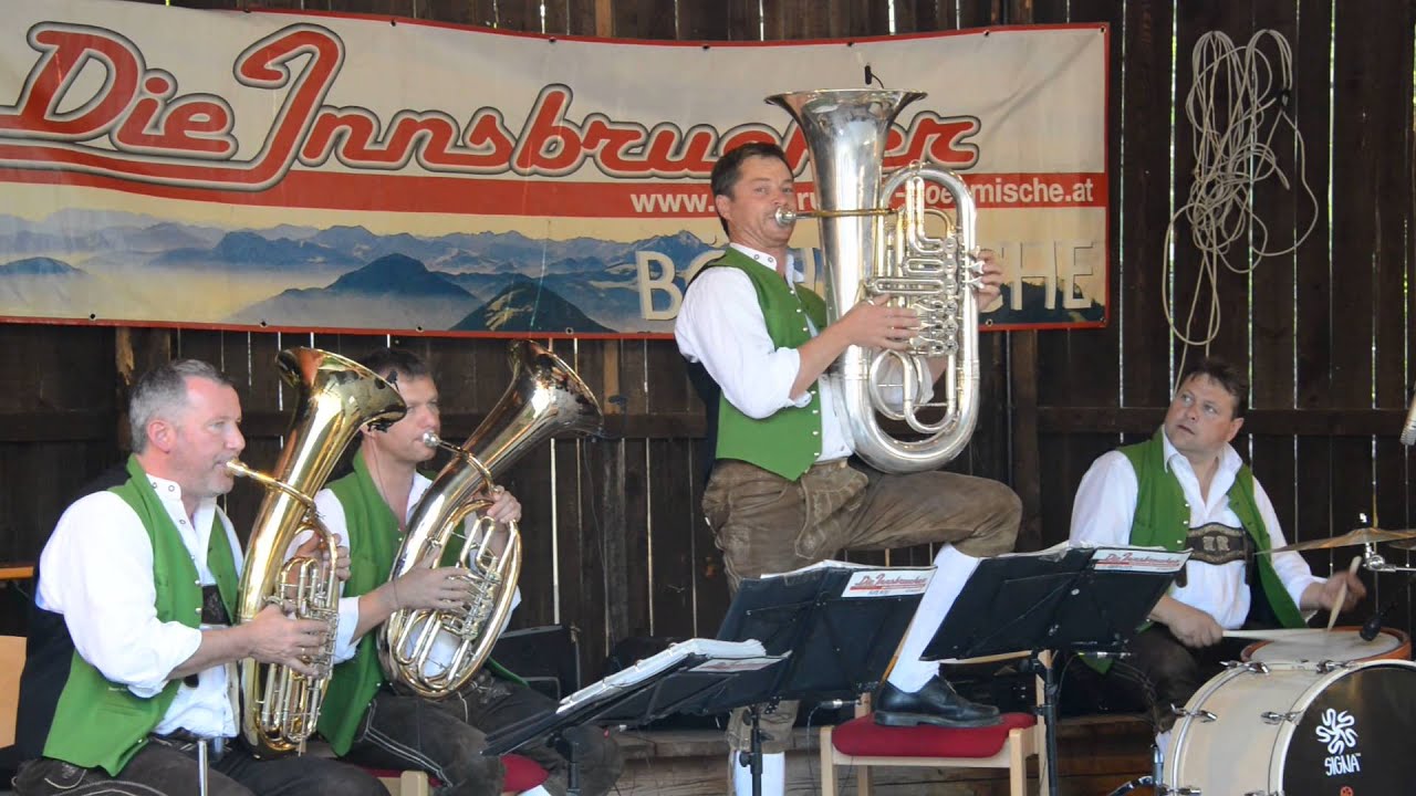Innsbrucker Böhmische TUBA WAHNSINN beim Fest 100 Jahre Musikkapelle Aldein