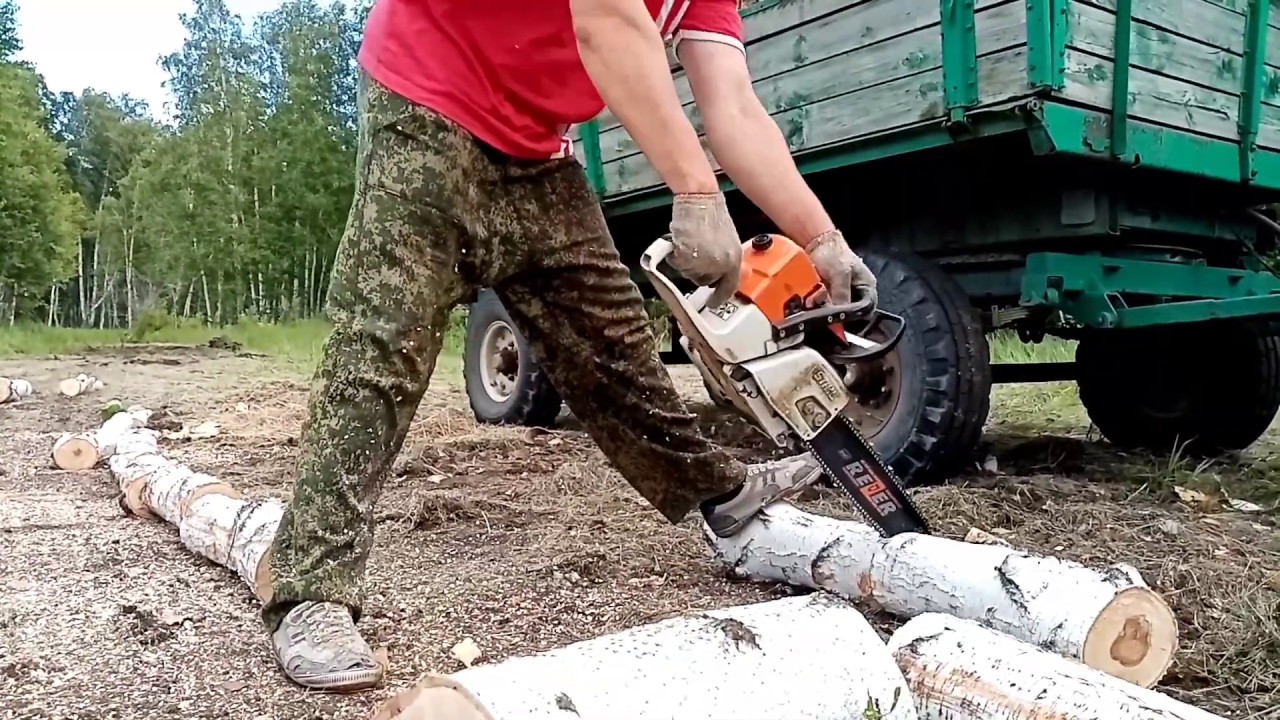 часть 2. едем за дровами. мтз 52 тащит 2 прицепа...
