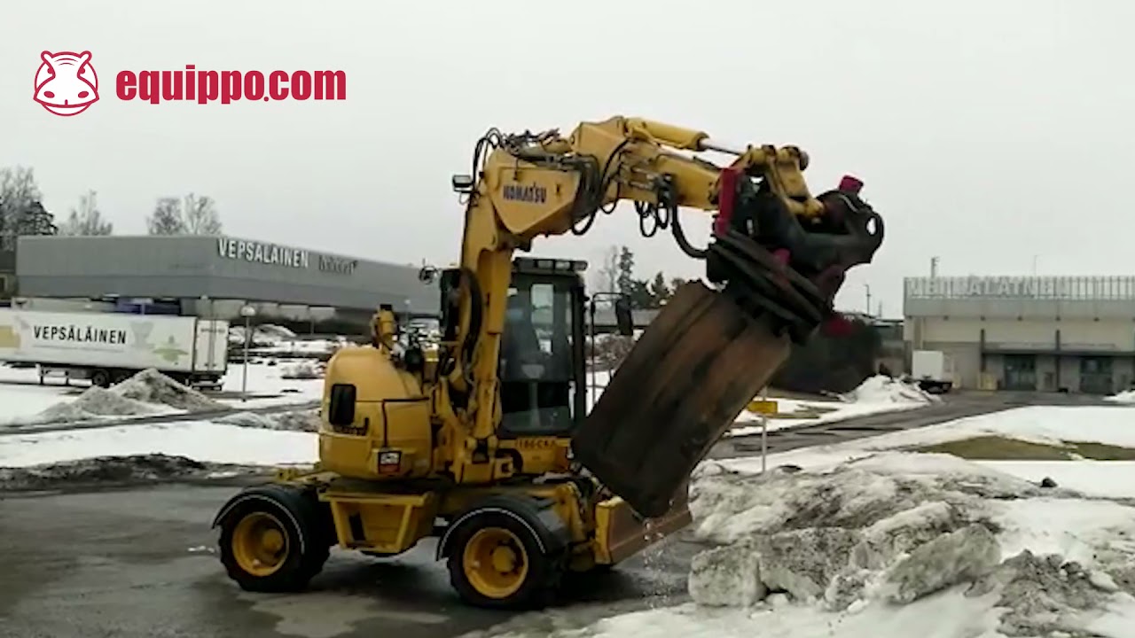 Used Komatsu PW98 MR-8 | Used Wheeled Excavator | equippo.com | Used heavy equipment