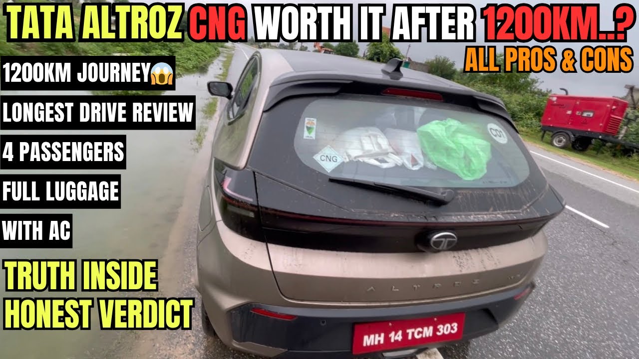 2025 TATA ALTROZ CNG Longest Drive Review | Pros & Cons After Real Road Test with Family & Luggage