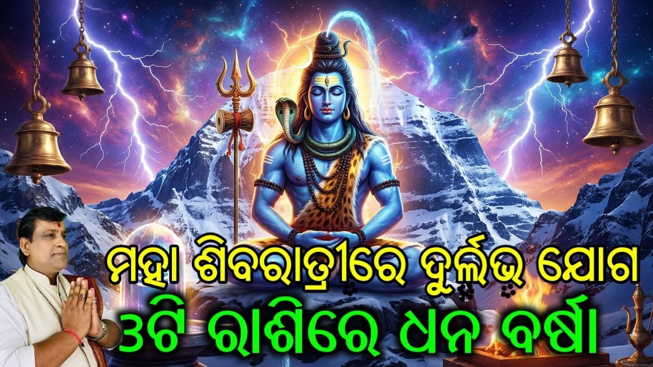 Maha shivaratri 2026 odia l ମହା ଶିବରାତ୍ରୀରେ କେଉଁ କେଉଁ ରାଶିକୁ ମା' ଲକ୍ଷ୍ମୀଙ୍କ କୃପା ପଡିବ l Jagara 2026