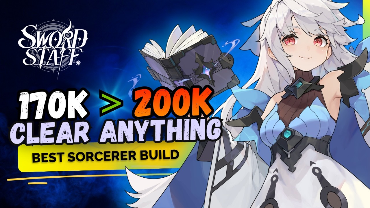 BEST Sorcerer Build Guide! Destroy Enemies 30k Above Your Power | Sword x Staff
