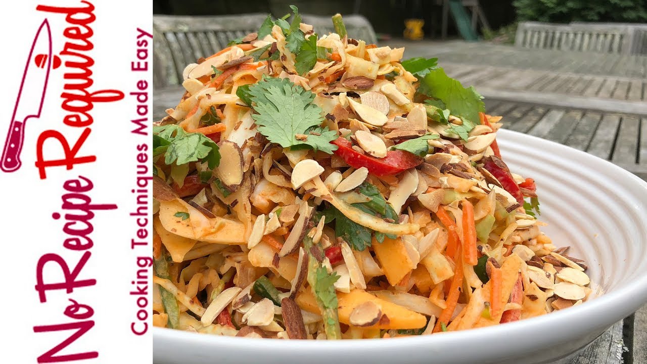 Chipotle Coleslaw With Apples & Almonds - NoRecipeRequired.com