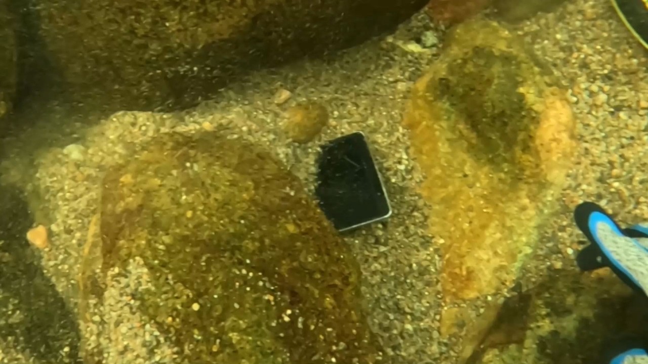 Mergulho em rio procurando itens valiosos perdidos pelos turistas