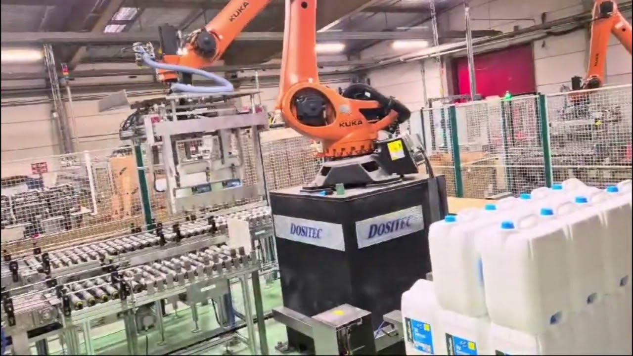 ROBOT PALETIZADO BIDONES 20 LITROS