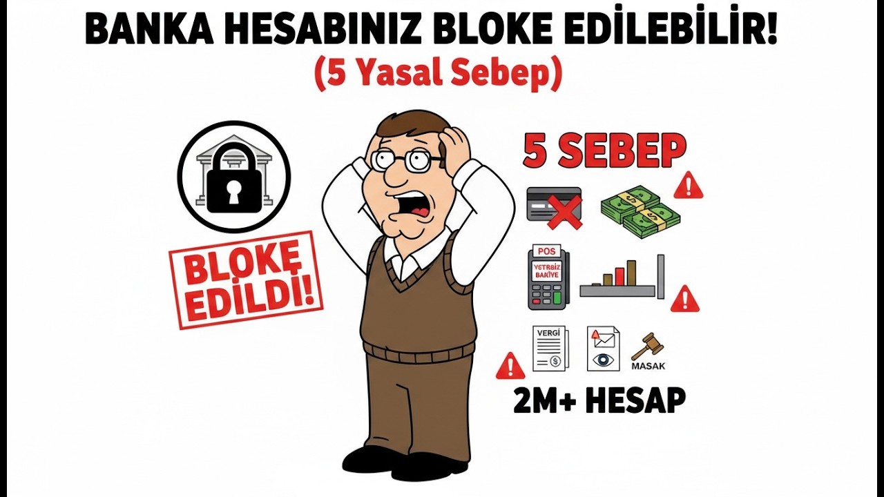 Banka Hesabınız Bloke Edilebilir! (5 Yasal Sebep)