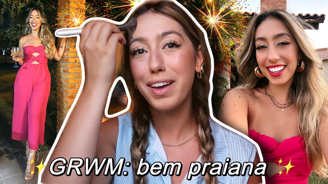 SE ARRUME COMIGO: ANO NOVO na PRAIA ✨🥂💐 Cacá Anjos