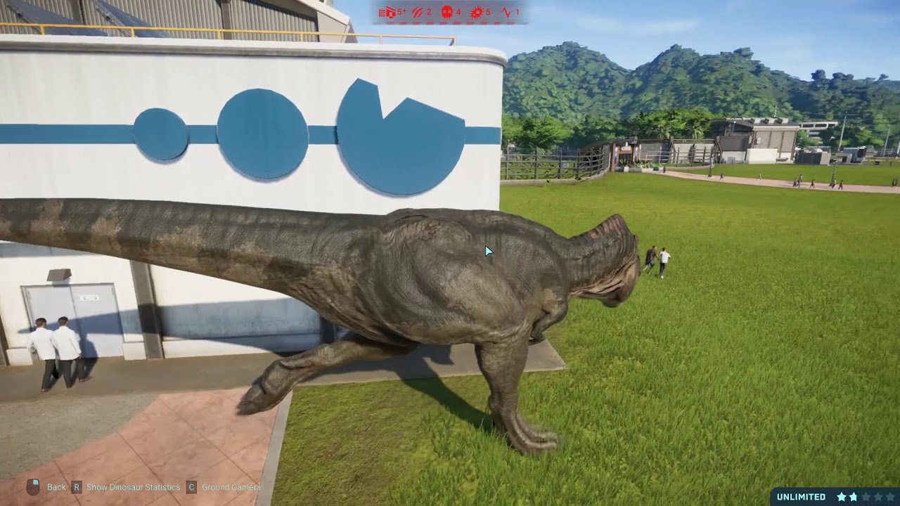BREAKOUT T-REX  JURASSIC WORLD EVOLUTION