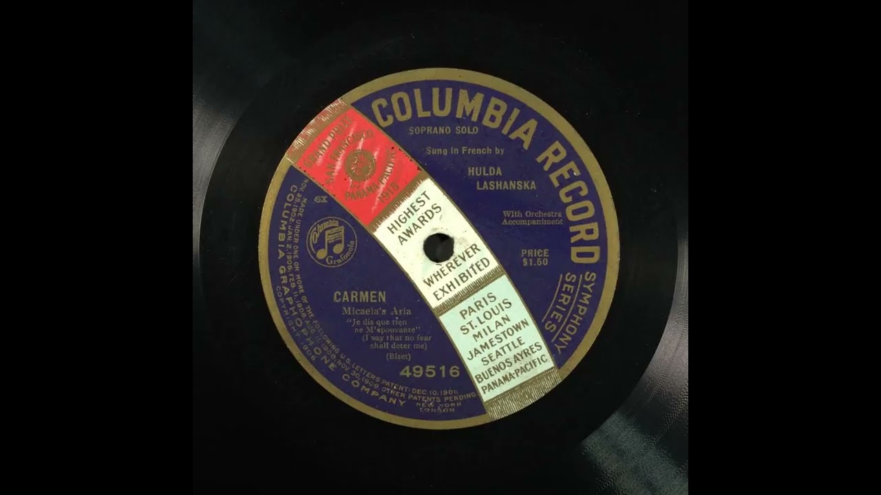 Carmen - Micaela's Aria - Hulda Lashanska