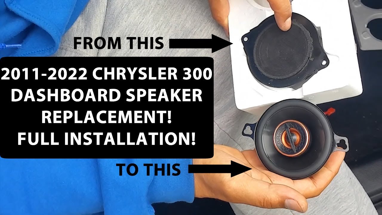 2011-2022 Chrysler 300 Front Dashboard Speaker Replacement. Full Installation!
