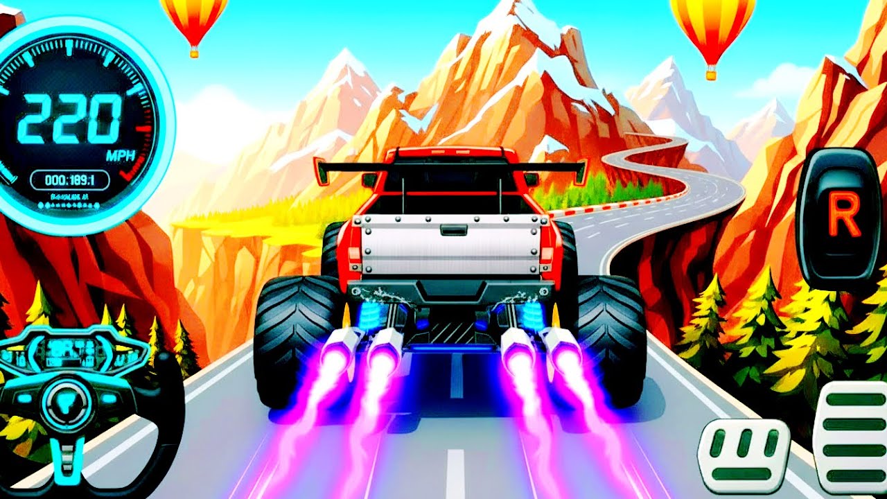 Watch Monster Trucks: Epic New Monster Trucks Racing & High-Speed Stunts on Off-Road Track!