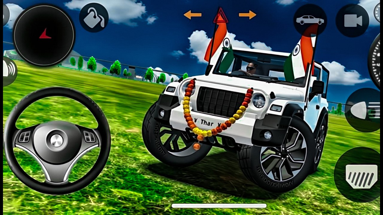 Modified Mahindra Thar Game: Indian Wight Mahindra Thar gadi (gadi wala game) Indian car games