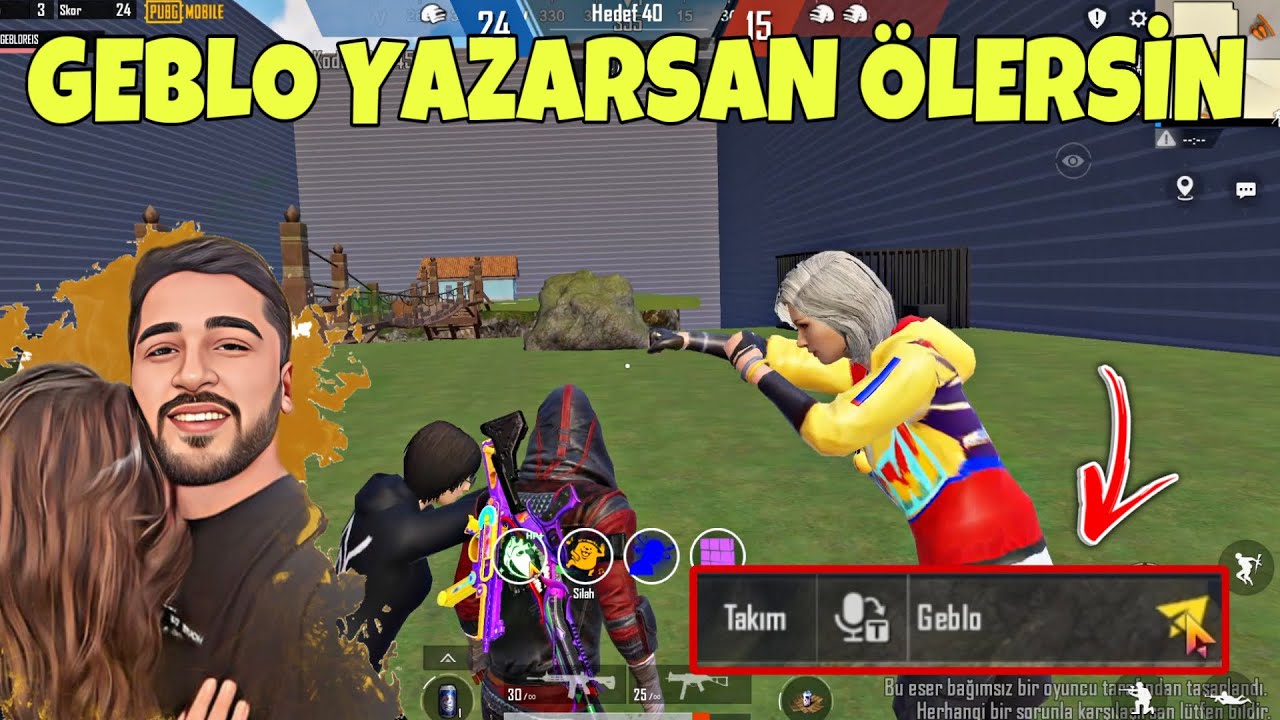 BU HİLELİ HARİTADA CHATE SAKIN ''GEBLO'' YAZMAYIN! AYŞO HİLEYİ BULAMADI! -PUBG MOBİLE