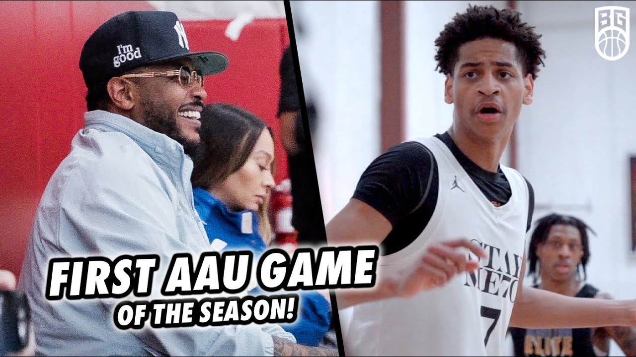 Kiyan Anthony SNAPS in First AAU Game of the Season! Stay Melo Double Header Went Crazy!