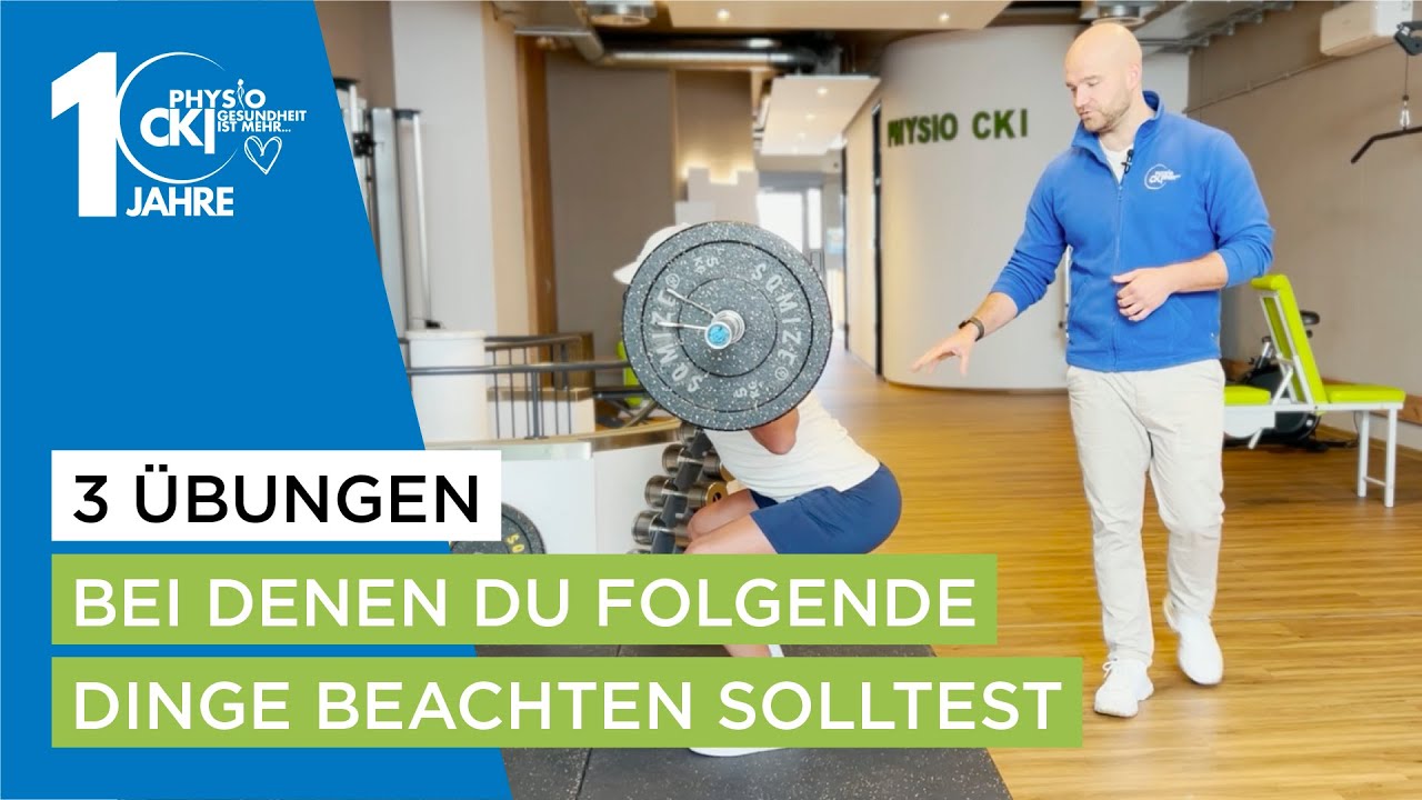 Diese Dinge solltest du beim Bankdrücken, bei den Kniebeugen und beim Kreuzheben beachten!
