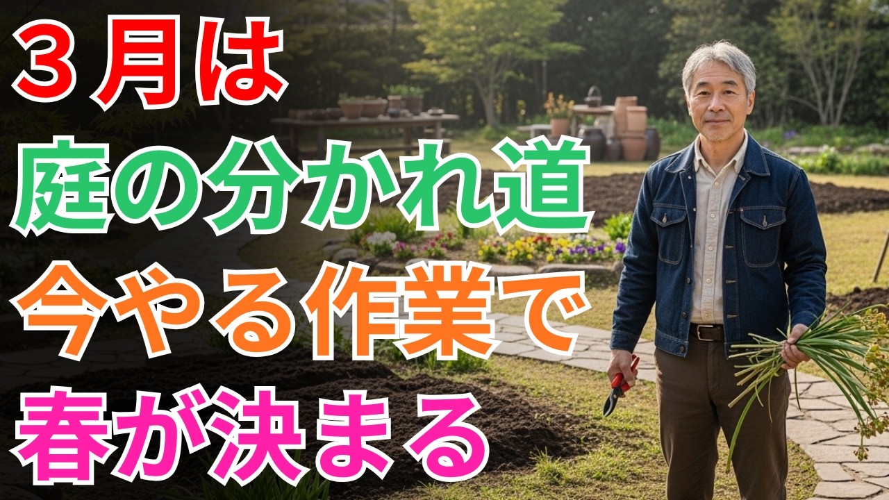 【まだ間に合う！】3月の庭仕事で「これ」をやるだけで花の数が2倍に？春の準備を急ぐべき理由と、新芽を呼び覚ます魔法の手入れ 【3月の庭仕事】【切り戻し剪定】【ガーデニング初心者】
