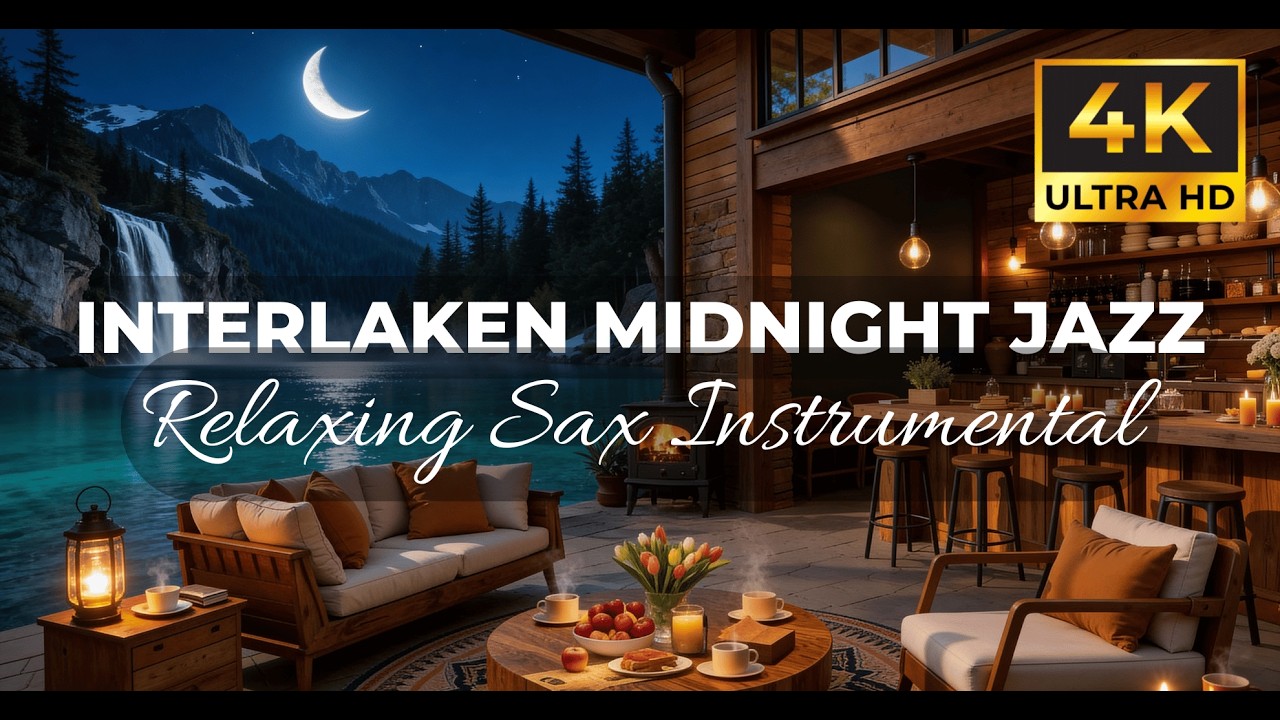 🌙 Interlaken Midnight Jazz – Relaxing Sax Instrumental 🎷
