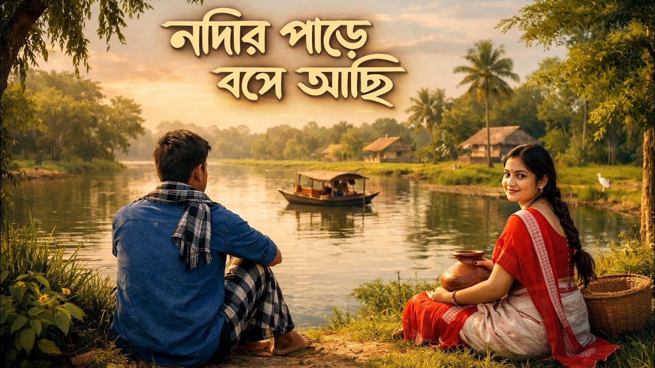 নদীর পাড়ে বসে আছি nadir nodir pare boishachi  #bangla  #banglasong #banglagaan 