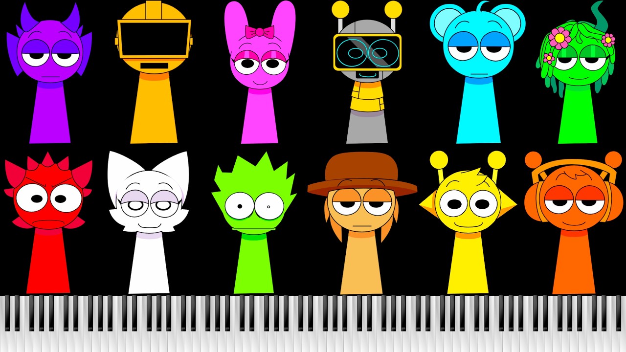 Incredibox Sprunki: Pyramixed (Full Character Showcase) - Satisfying Piano Cover 👁️#sprunki #piano