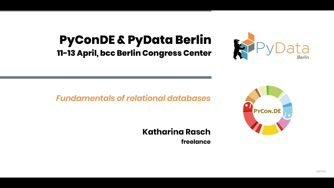 Katharina Rasch: Fundamentals of relational databases