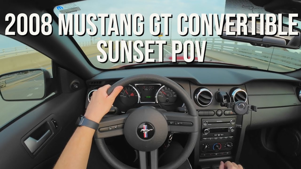 2008 Ford Mustang GT Convertible (5MT) Top Down Sunset Cruise POV