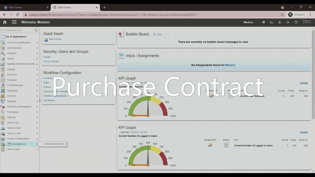 Learn Maximo: Purchase Contracts in Maximo