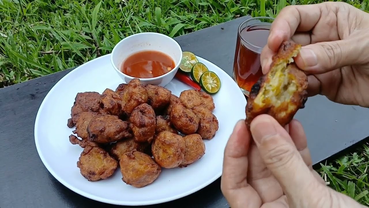 Cekodok or Banana Fritters! CRISPY & MOIST INSIDE #asianfood#yummy#delicious#tasty#food#homemade